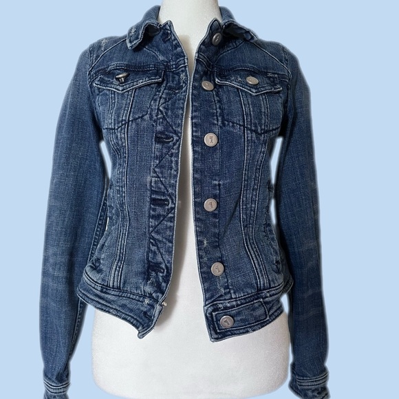 Anthropologie Pilcro And The Letterpress Cotton Stretch Denim Jean Jacket - Picture 5 of 12